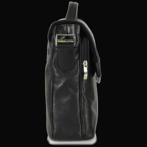 Borsa da lavoro in pelle morbida 15'' Nero