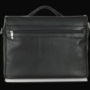 Borsa da lavoro in pelle morbida 15'' Nero