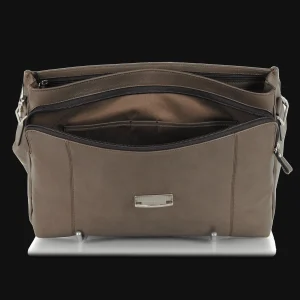 Borsa da lavoro in pelle morbida 15'' Moka