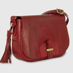 Borsa donna a tracolla in pelle Kate Rosso