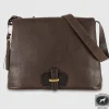 Borsa donna a tracolla in pelle Sarah Marrone