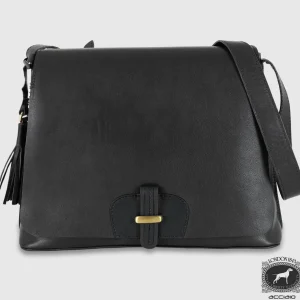 Borsa donna a tracolla in pelle Sarah Nero