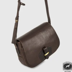 Borsa donna a tracolla in pelle Kate Marrone