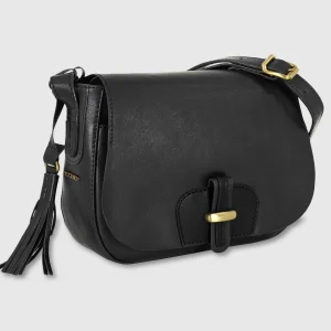 Borsa donna a tracolla in pelle Kate Nero
