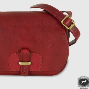 Borsa donna a tracolla in pelle Kate Rosso