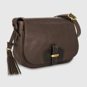 Borsa donna a tracolla in pelle Kate Marrone