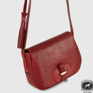 Borsa donna a tracolla in pelle Kate Rosso