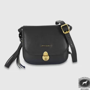 Borsa Donna a tracolla mini in pelle Megan Nero