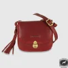 Borsa Donna a tracolla mini in pelle Megan Rosso