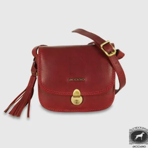 Borsa Donna a tracolla mini in pelle Megan Rosso