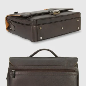 Borsa professionale da lavoro in pelle morbida 15'' Nero