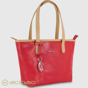 Borsa Shopping donna in pelle Fragola Diana