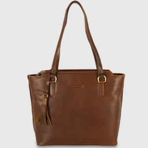 Borsa Shopping in pelle Daisy Castagno