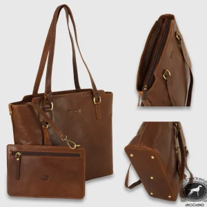 Borsa Shopping in pelle Daisy Castagno