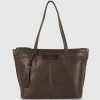 Borsa Shopping in pelle Mary Marrone