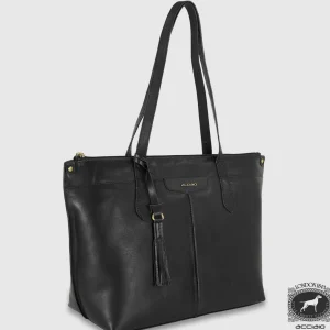Borsa Shopping in pelle Mary Nero