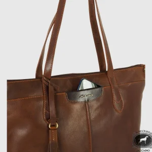 Borsa Shopping in pelle Mary Castagno