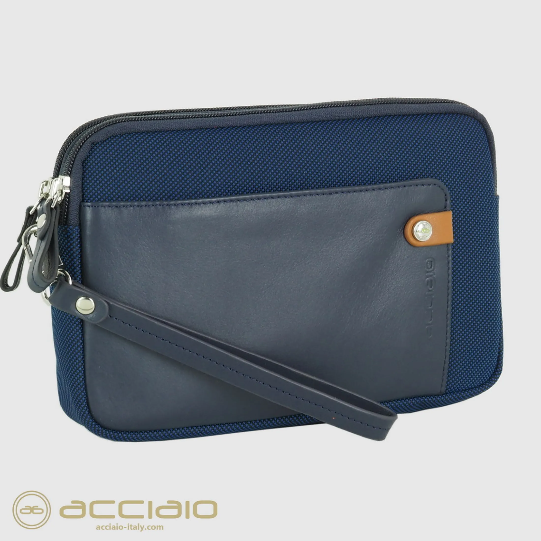 borsello_a_mano_pochette__2-1.webp Borsello a mano pochette uomo Even 8" Blu Navy