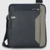 Borsello uomo a Tracolla porta iPad 11" in pelle 2244 Blu Grigio