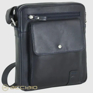 Borsello uomo a tracolla in pelle Camdem Town Blu