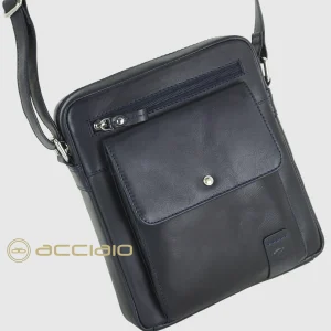 Borsello uomo a tracolla in pelle Camdem Town Blu