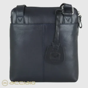 Borsello uomo a tracolla in pelle Notting Hill Blu