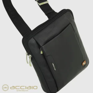 Borsello uomo porta iPad doppio vano Fusion in pelle Moka