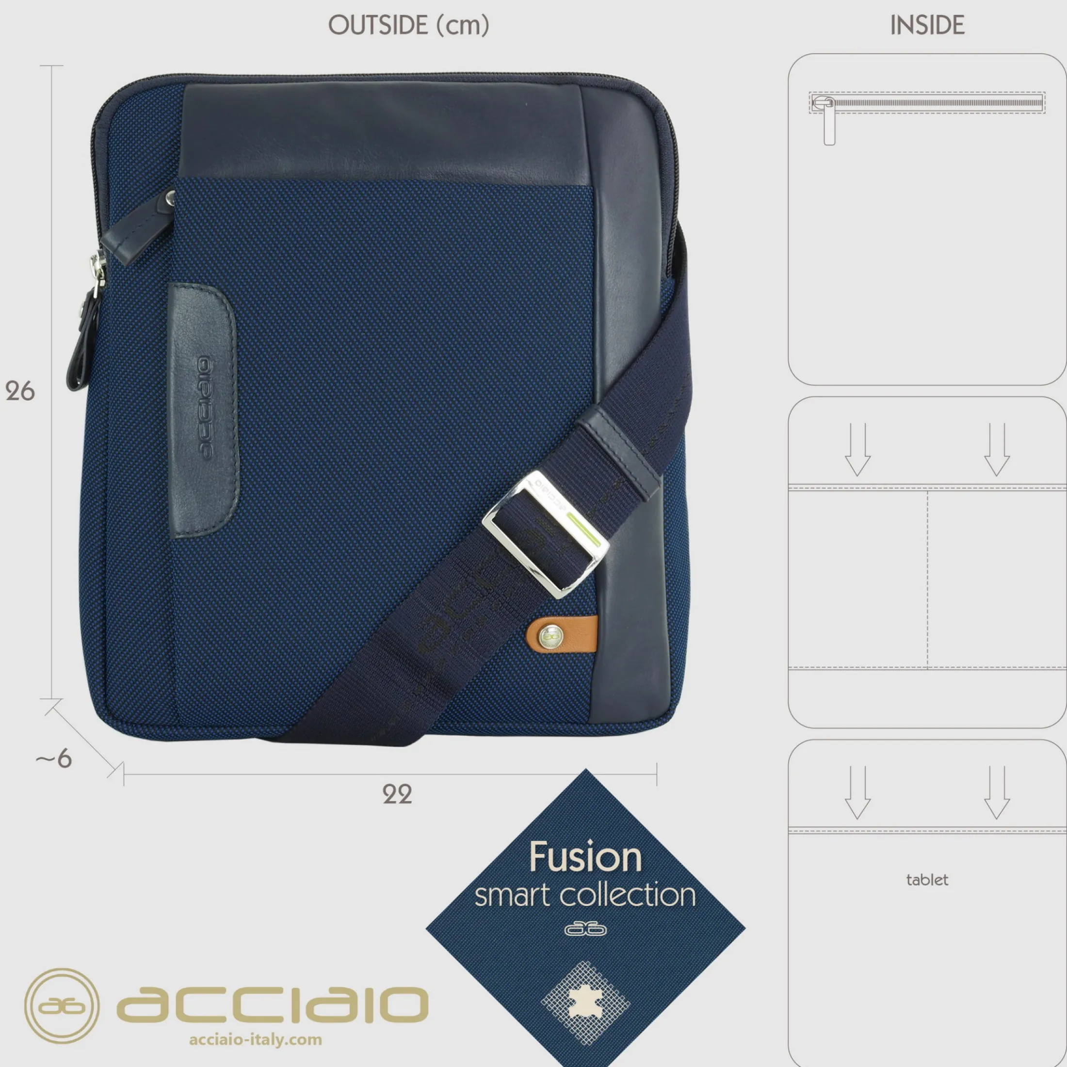 borsello_uomo_porta_ipad__4-4.webp Borsello uomo porta iPad doppio vano Fusion in tessuto e pelle Blu Navy