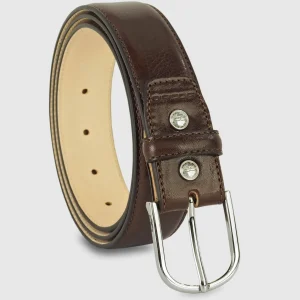 Cintura classica uomo Rainbow in pelle Vacchetta Marrone