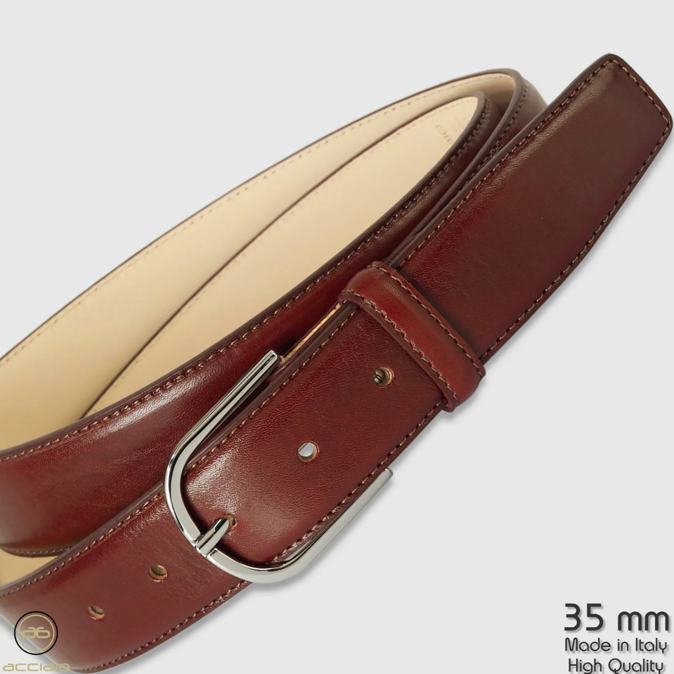 cintura_classica_uomo_rai_3-1.webp Cintura classica uomo Rainbow in pelle Vacchetta Bordeaux