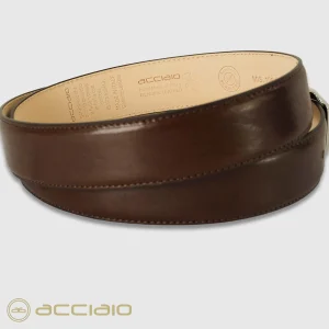 Cintura classica uomo Rainbow in pelle Vacchetta Marrone