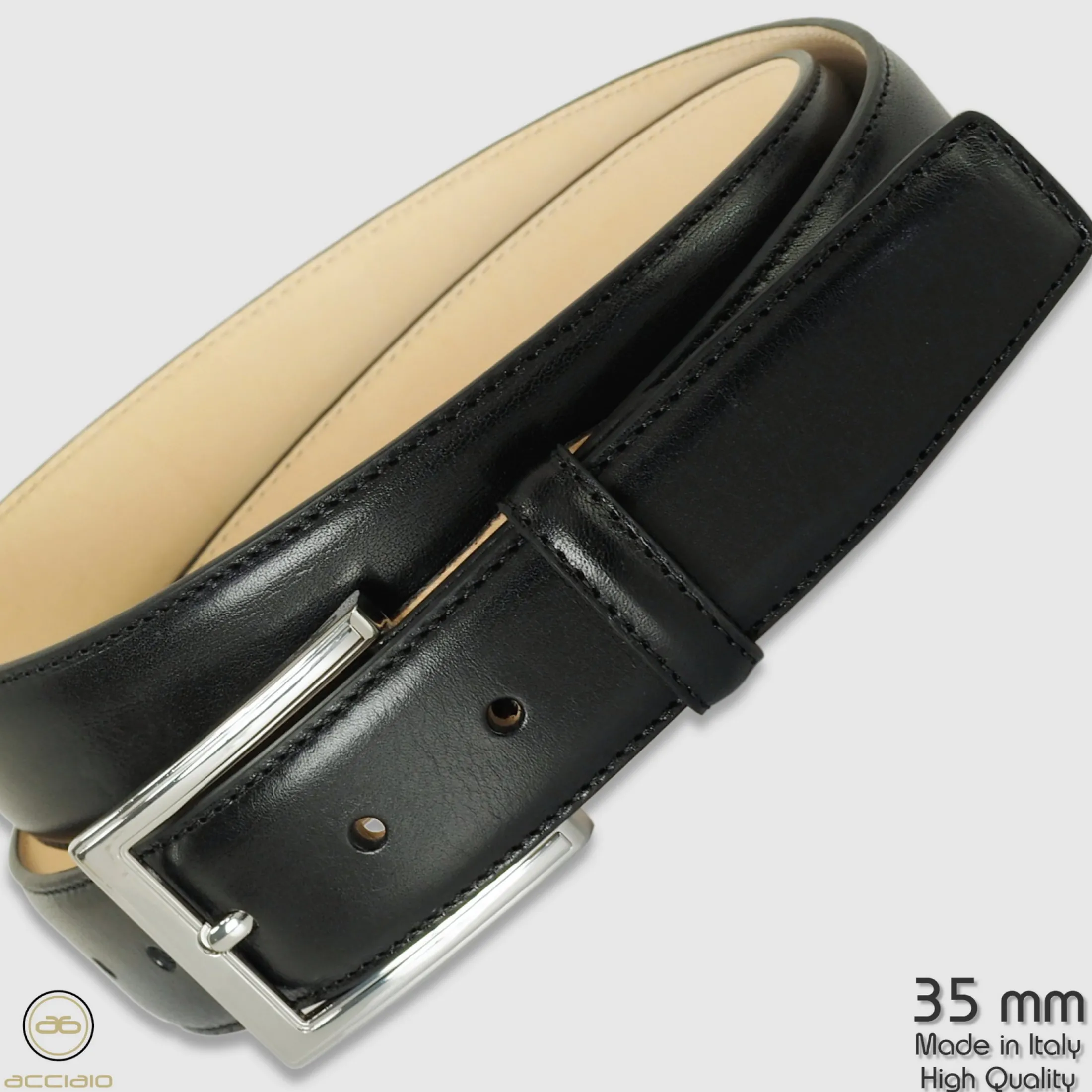 cintura_classica_uomo_sap_3-4.webp Cintura classica uomo Sapphire in pelle Vacchetta Nero