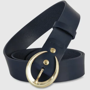 Cintura donna alta in pelle Blu Moon Oro