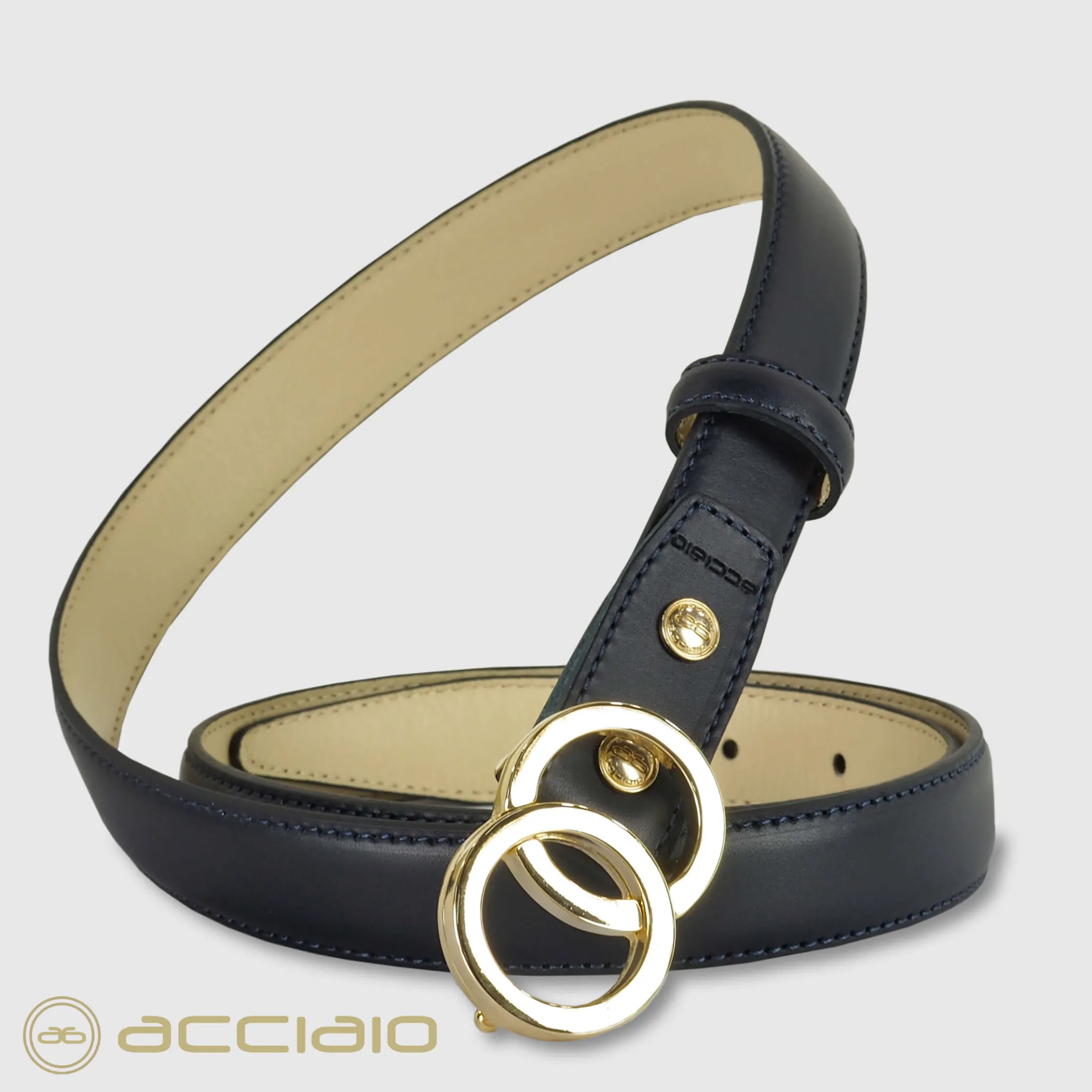 cintura_donna_sottile_in__0-1.webp Cintura donna sottile in pelle Eclipse Oro cuoio Blu