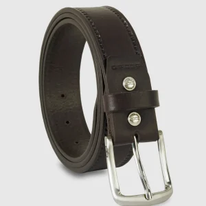 Cintura in cuoio sportiva Jade pelle Marrone scuro