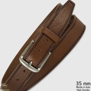 Cintura in cuoio sportiva Jade pelle Marrone chiaro