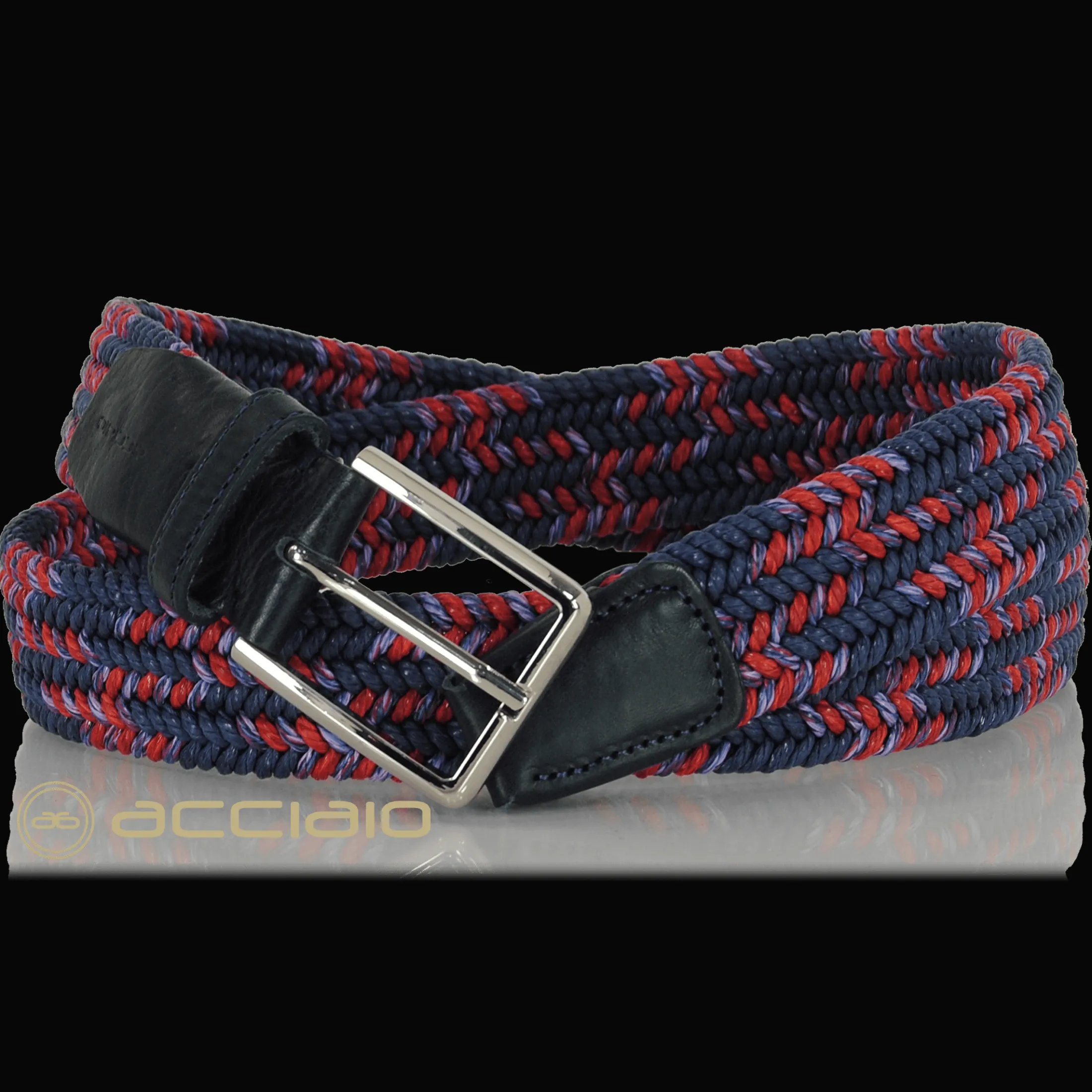 cintura_intrecciata_elast_3-1.webp Cintura intrecciata elastica multicolore Blu Marino Rosso