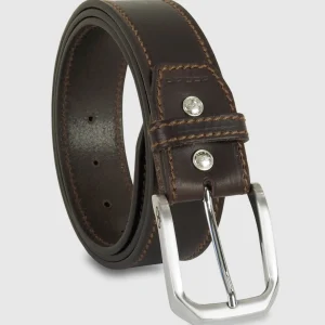 Cintura uomo cuoio Onyx in pelle Marrone scuro