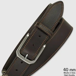 Cintura uomo cuoio Onyx in pelle Marrone scuro
