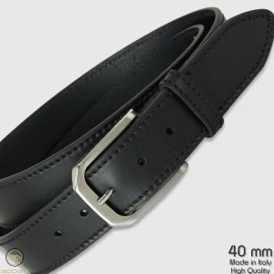 Cintura uomo cuoio Onyx in pelle Nera
