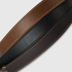 Cintura uomo cuoio Onyx in pelle Marrone scuro