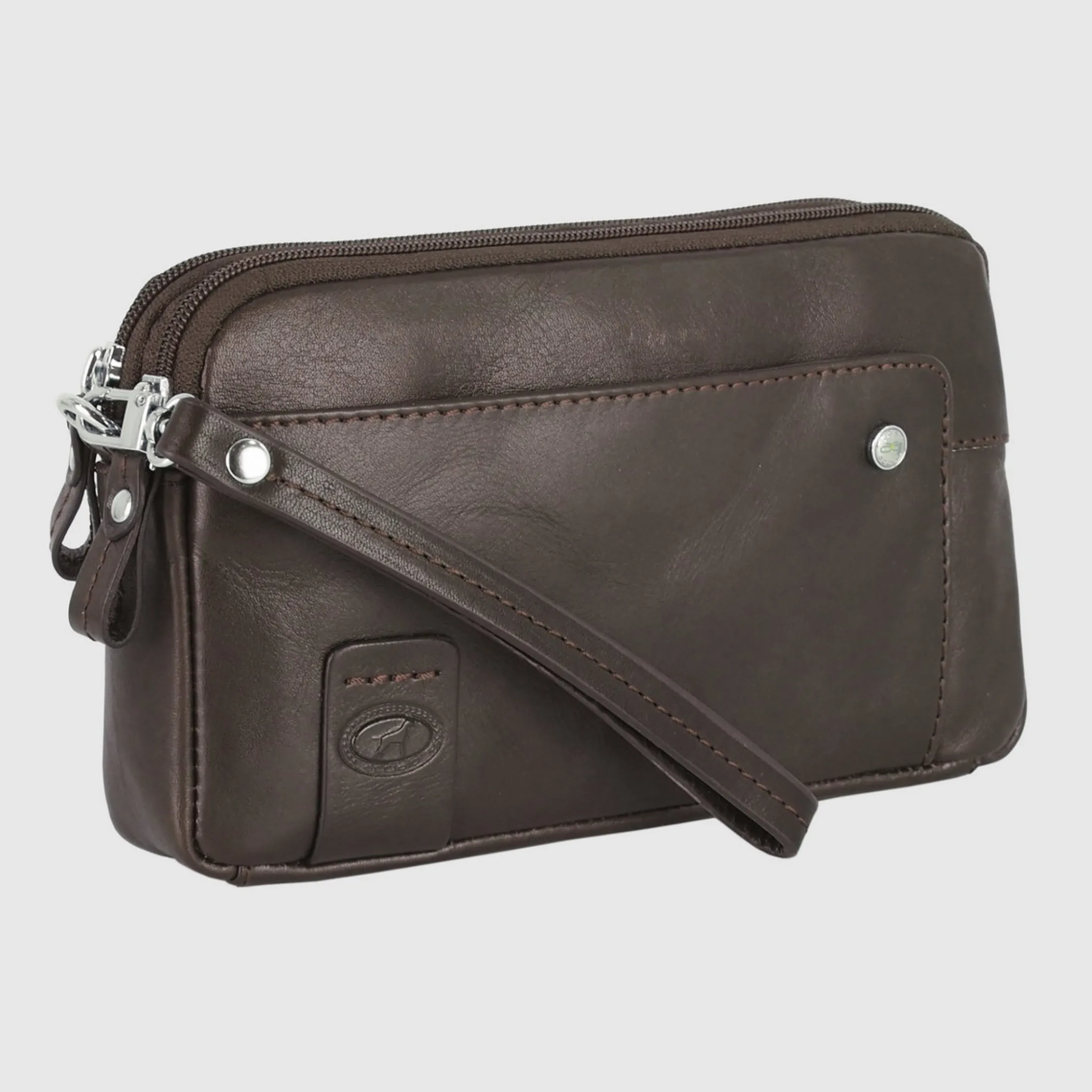pochette_uomo_in_pelle__v_0-2.webp Pochette Uomo in pelle 2 vani zip borsello a mano Harry 7" Moka