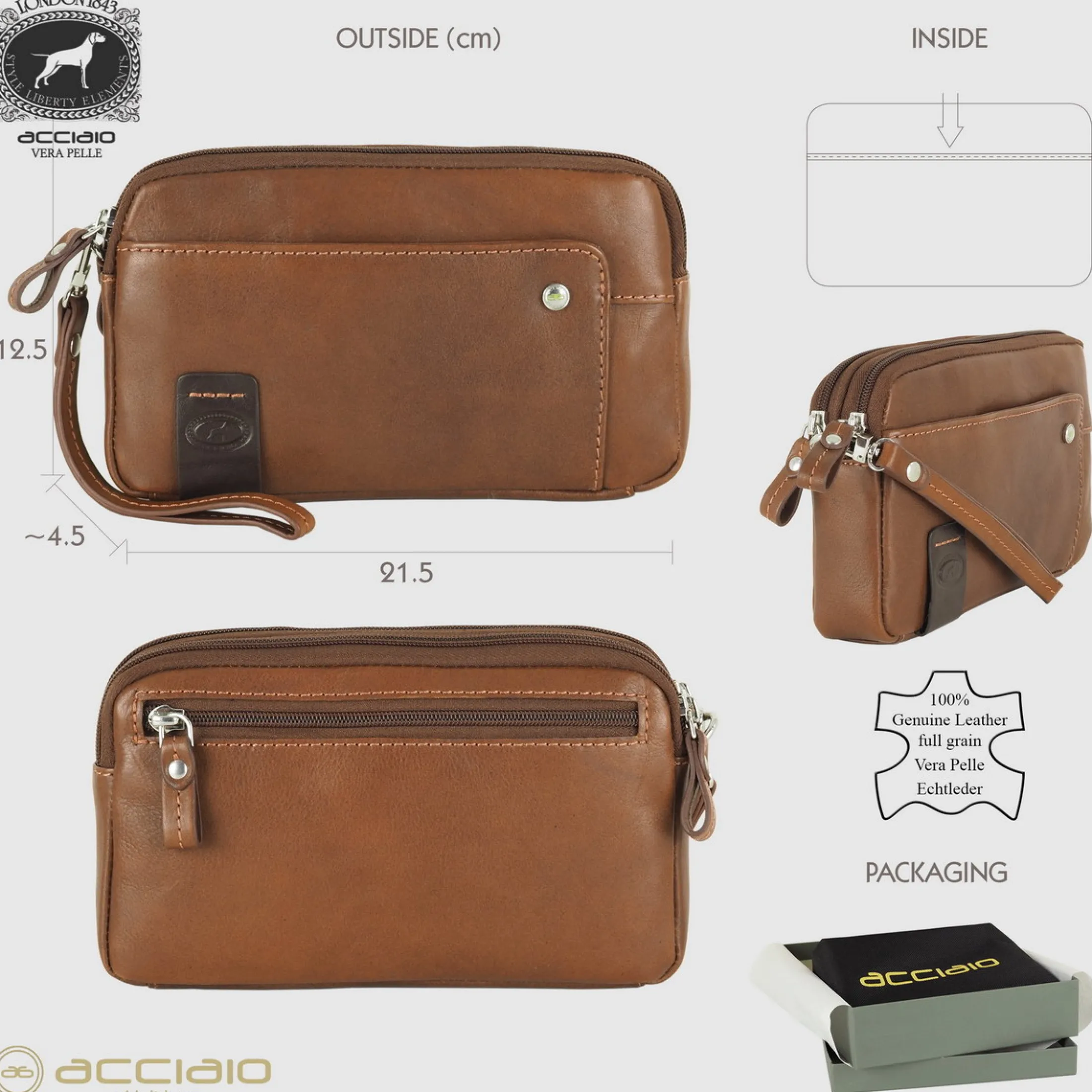 pochette_uomo_in_pelle__v_3-1.webp Pochette Uomo in pelle 2 vani zip borsello a mano Harry 7" Castagno
