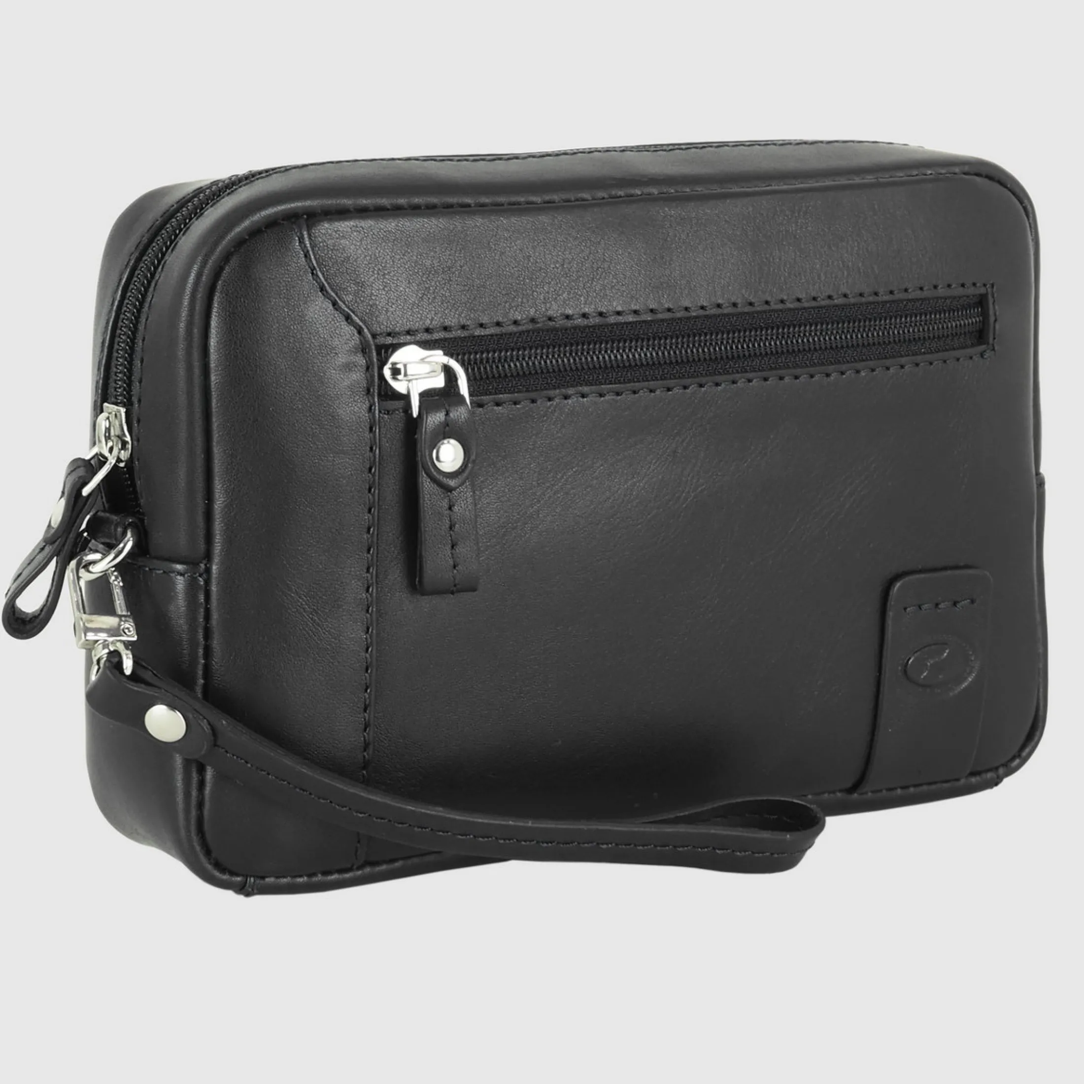 pochette_uomo_in_pelle_bo_0-3.webp Pochette Uomo in pelle borsello a mano George 8" Nero