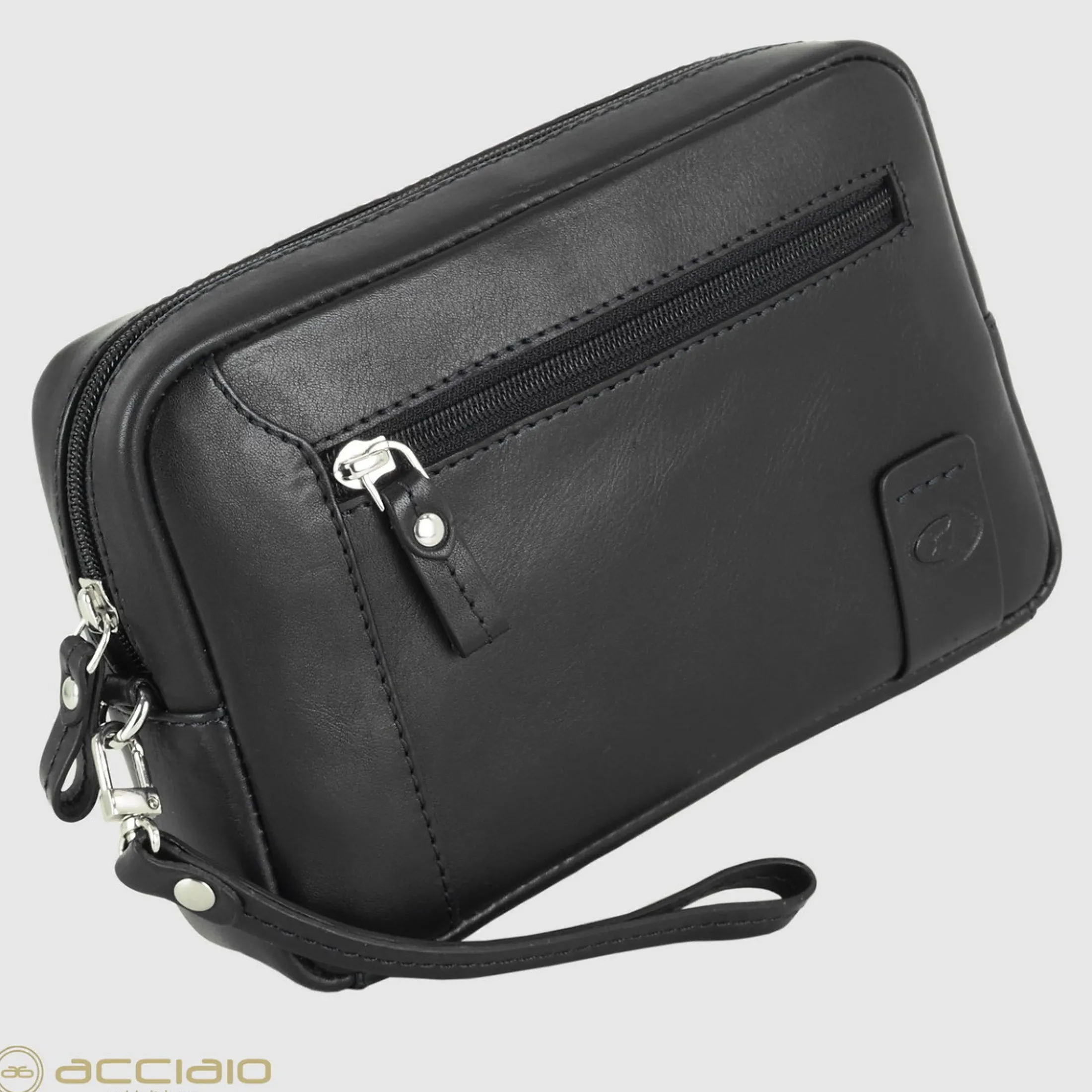 pochette_uomo_in_pelle_bo_2-3.webp Pochette Uomo in pelle borsello a mano George 8" Nero