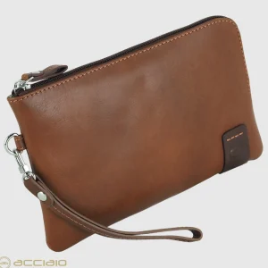 Pochette Uomo piatta in pelle borsello a mano Oliver 9