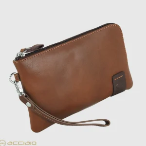 Pochette Uomo piccola in pelle borsello a mano Thomas 7