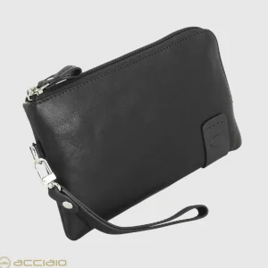 Pochette Uomo piccola in pelle borsello a mano Thomas 7