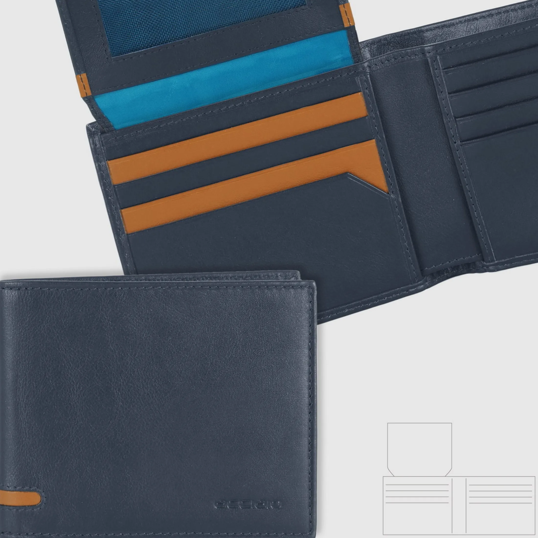 portafoglio_da_uomo_con___0.webp Portafoglio da uomo con 15 carte di credito e patta, Blu