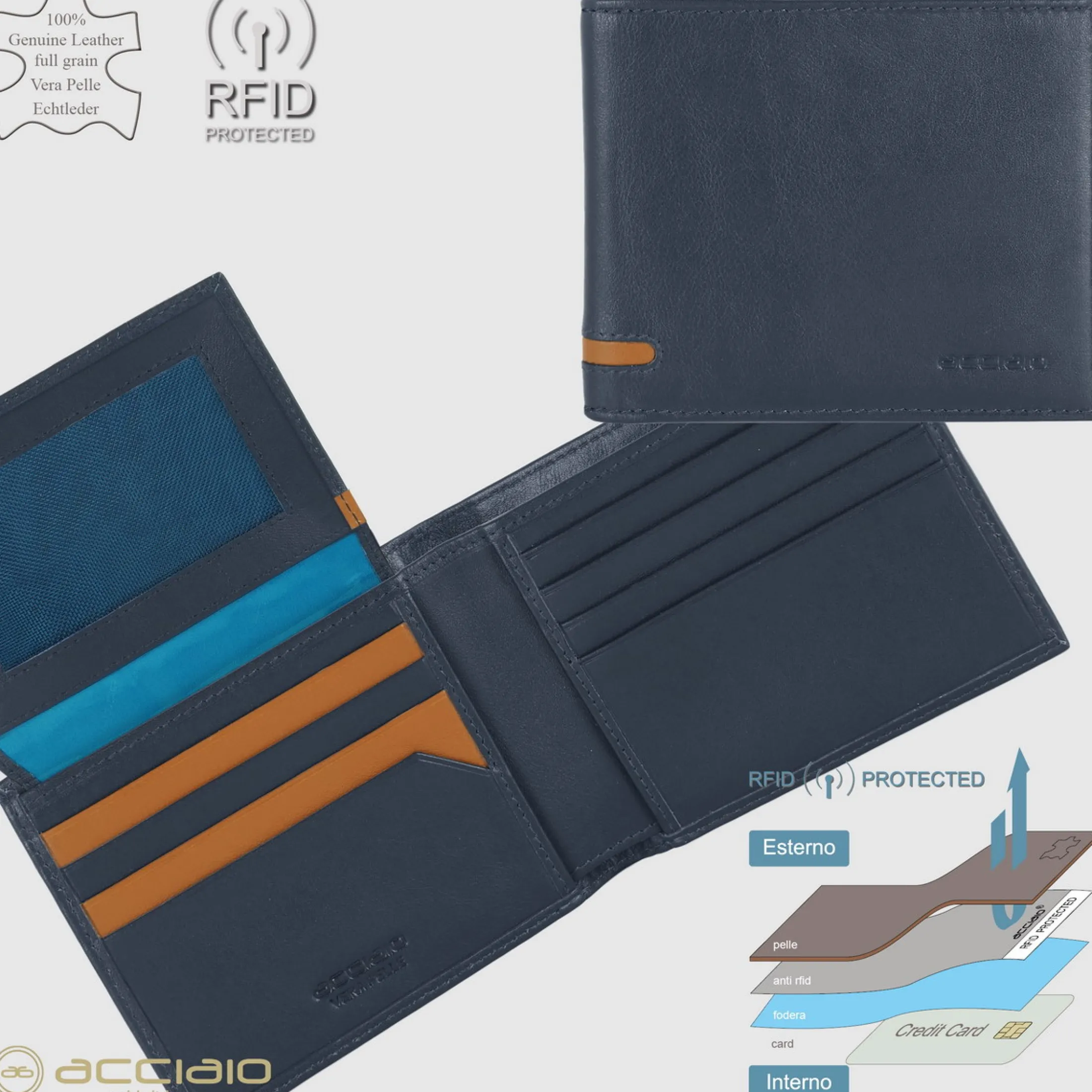 portafoglio_da_uomo_con___3.webp Portafoglio da uomo con 15 carte di credito e patta, Blu